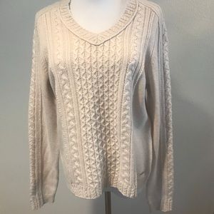 Tory Burch Wool/Cashmere V-Neck Sweater